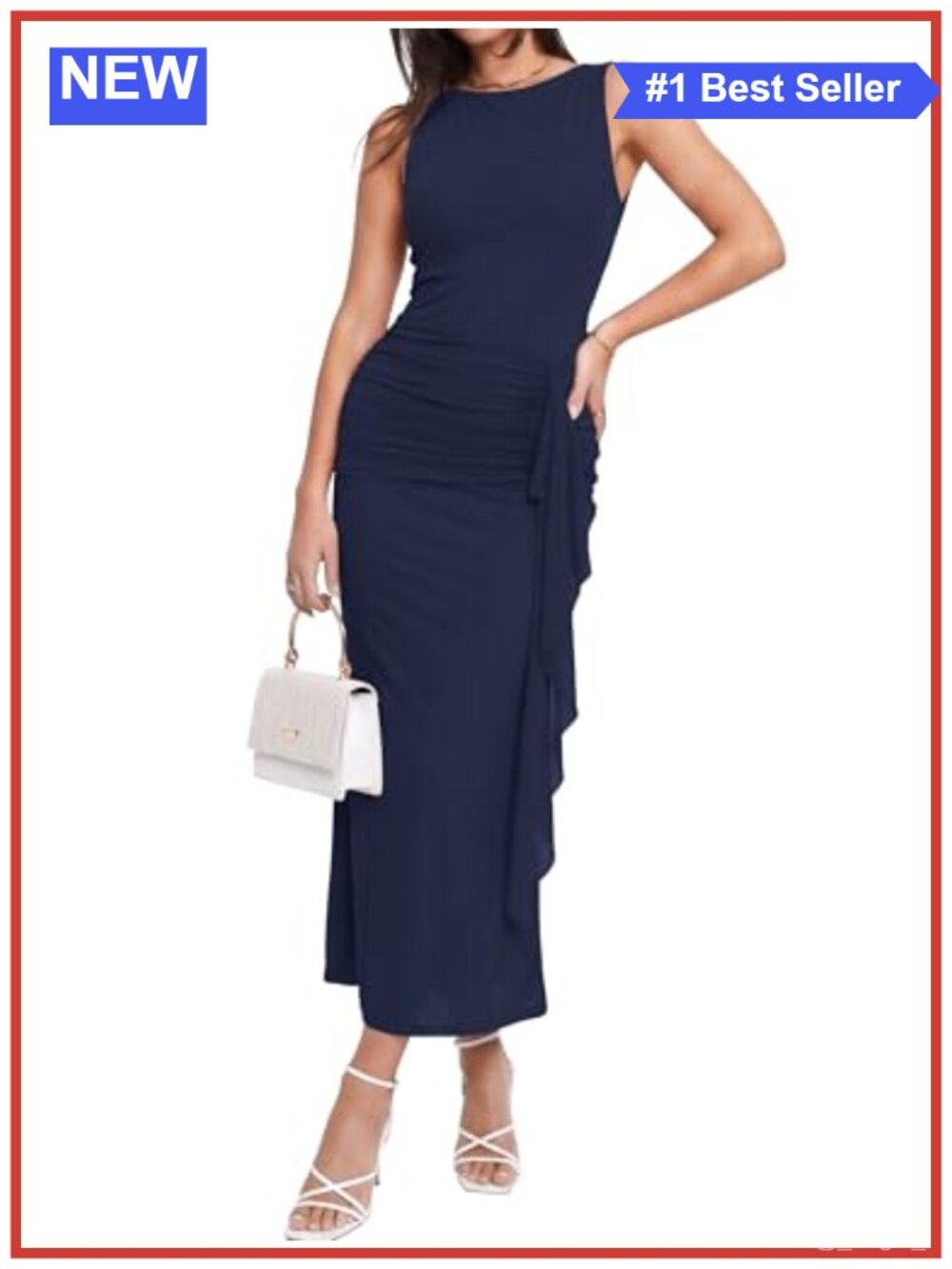 Womens Sleeveless Bodycon Maxi Dress Ruched Mesh Wedding Guest Cocktail